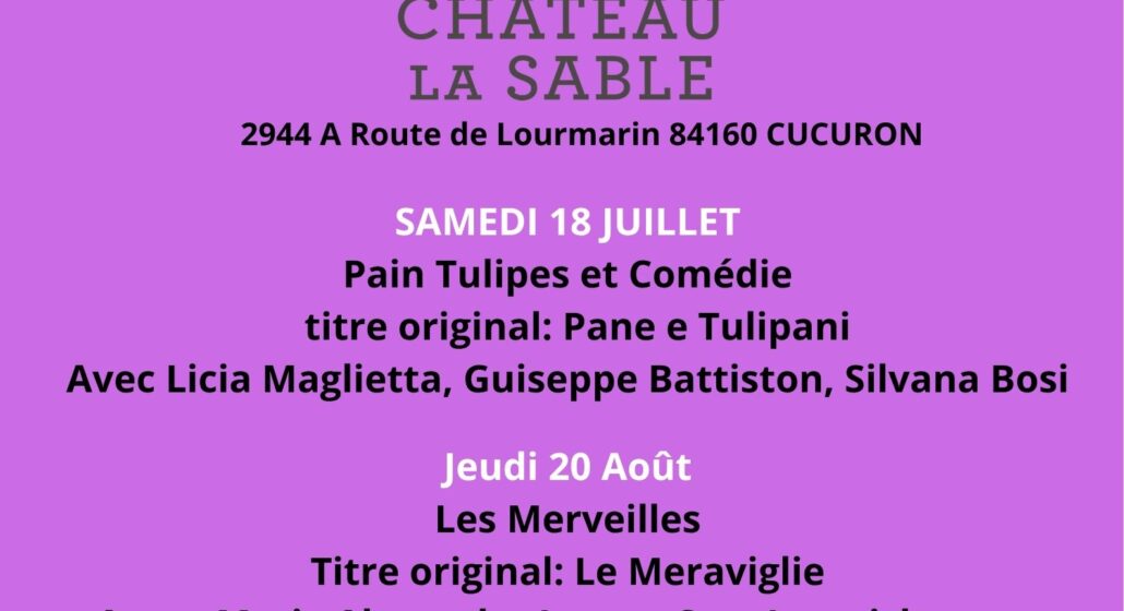 CE SOIR AU CHATEAU